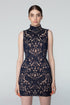 High Neck Mini Dress