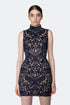 High Neck Mini Dress
