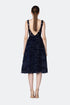 Square Neck Tulle Detailed Midi Dress