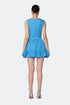 V Neck Flounce Detailed Bodice Mini Dress