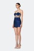 Heart Neck Transparent Bustier Mini Dress