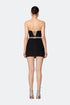 Heart Neck Stone Belted Mini Dress