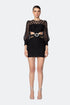 Puff Sleeve Cut Out Mini Dres