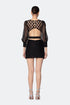 Puff Sleeve Cut Out Mini Dres