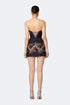 Heart Neck Bustier With Lace Detail Mini Dress