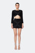 Embroidered Long Sleeve Crew Neck Top