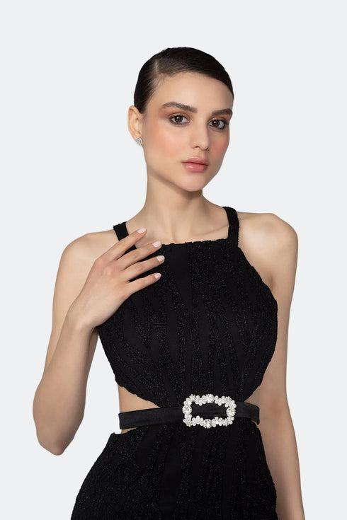 Mini Dress With Back Decollete