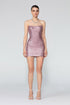 Strapless Sequined Fit Form Mini Dress