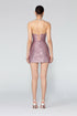 Strapless Sequined Fit Form Mini Dress