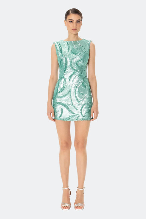 Mini Dress With Back Decollete