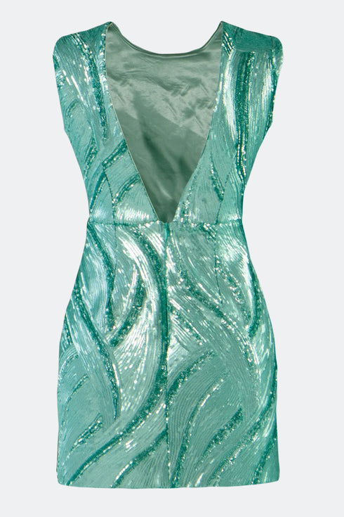 Mini Dress With Back Decollete