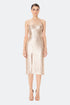 Nude Sequin Midi Dress