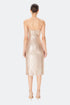 Nude Sequin Midi Dress