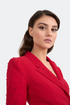 Beaded Sleeves And Neck, Double Breasted Jacket