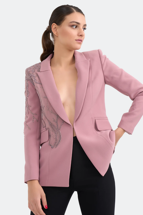 Jacket With Embroidery Detail