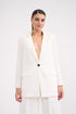 White Jacket With Single Button Front