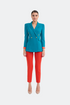 Button Front Detailed Double Breasted Jacket