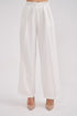 High Waist Pleated Straight Trousers