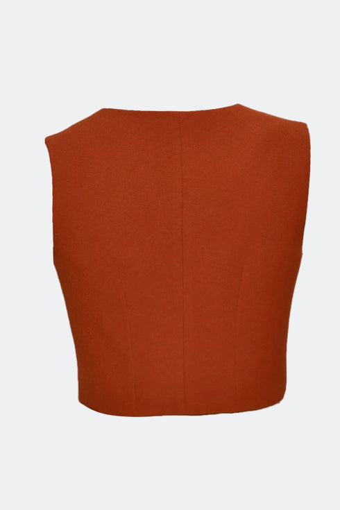 BUTTON FRONT VEST - Barrus London