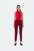 CHECKERED FABRIC CIGARETTE TROUSERS - Barrus London