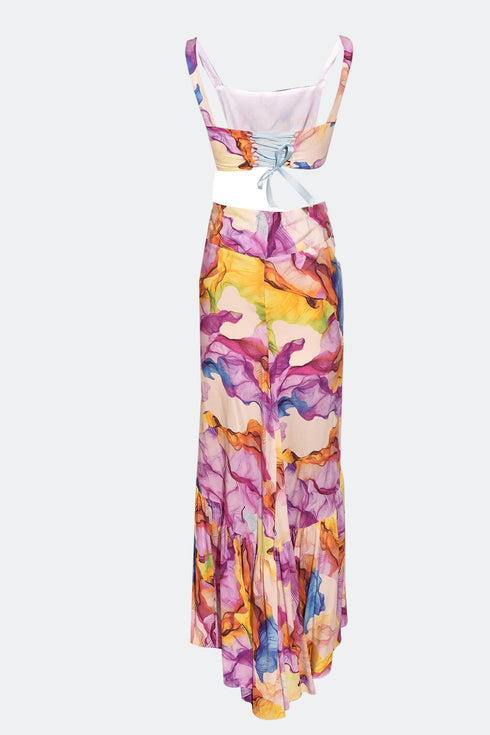 COLORFUL FLORAL CROP TOP - Barrus London