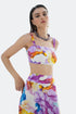COLORFUL FLORAL CROP TOP - Barrus London
