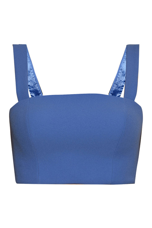 INDIGO CROP TOP - Barrus London