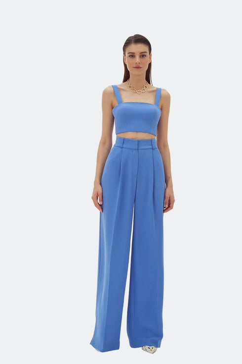 INDIGO CROP TOP - Barrus London