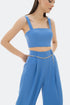 INDIGO CROP TOP - Barrus London