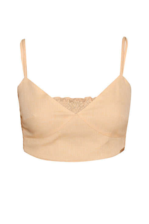 LINEN CROP TOP - Barrus London
