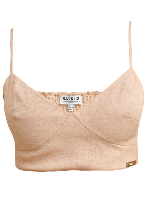 LINEN CROP TOP - Barrus London
