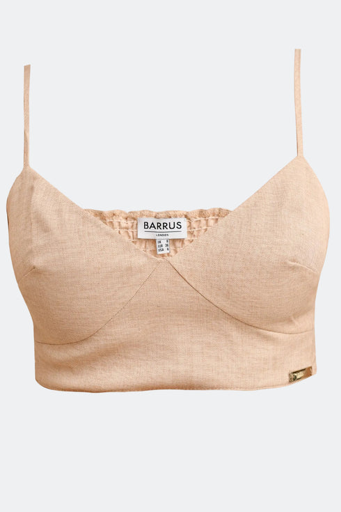 LINEN CROP TOP - Barrus London
