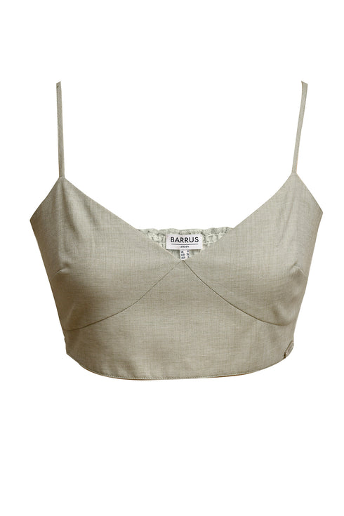 LINEN CROP TOP - Barrus London