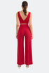 V Neck Red Top