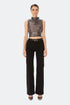 Black Sequined Back Decollete Bustier