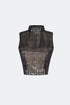Black Sequined Back Decollete Bustier