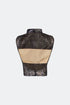 Black Sequined Back Decollete Bustier