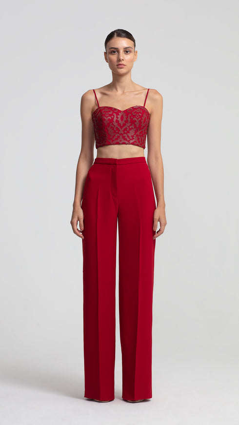 Scarlet Sweetheart Crop Top