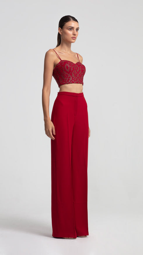 Scarlet Sweetheart Crop Top