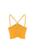 Cross Strap Marigold Crop Top