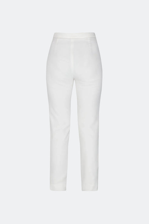 White High Waist Trousers