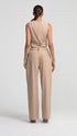 Camel Wide Leg Trousers
