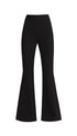 Flare High Waist Black Trousers