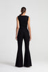 Flare High Waist Black Trousers