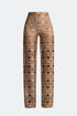 Elegant Gold-Black Lace Trousers