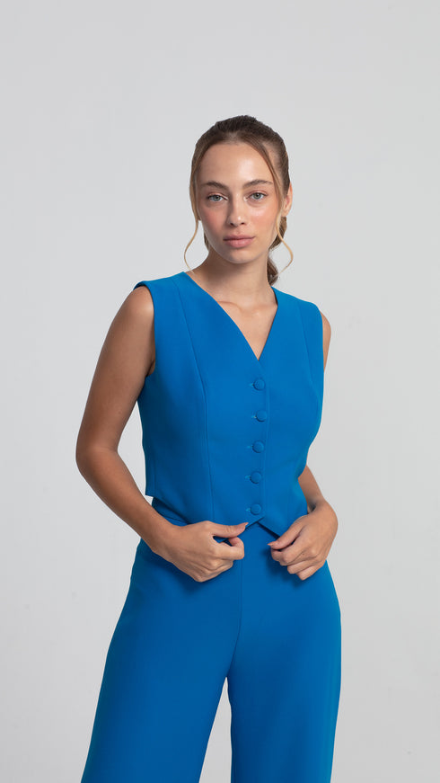 Ultra Marine High Waist Trousers