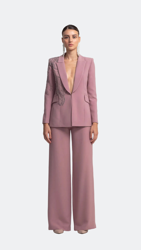 Thulian Pink High Waist Trousers