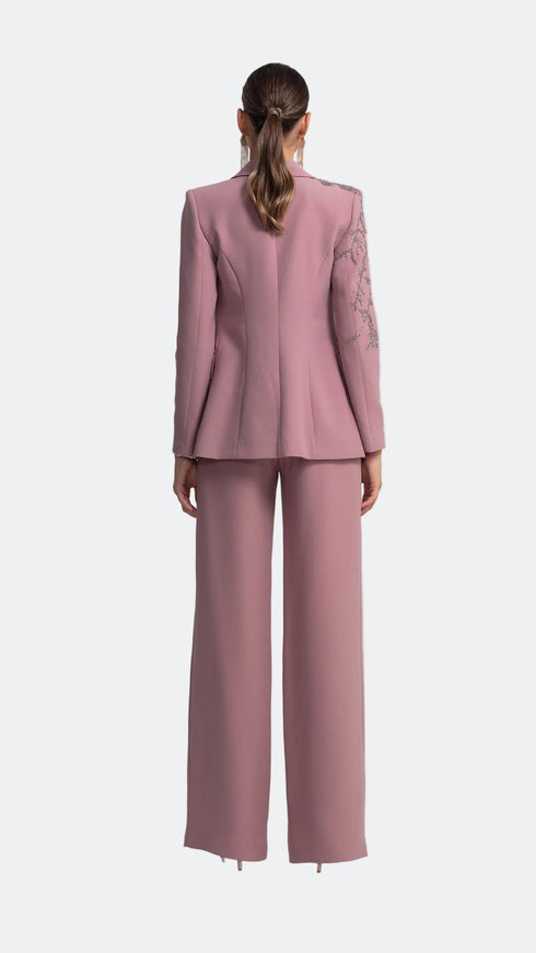 Thulian Pink High Waist Trousers