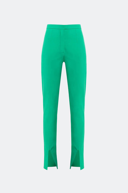 Jade High Waist Trousers With Slit Detail