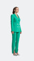 Jade High Waist Trousers With Slit Detail